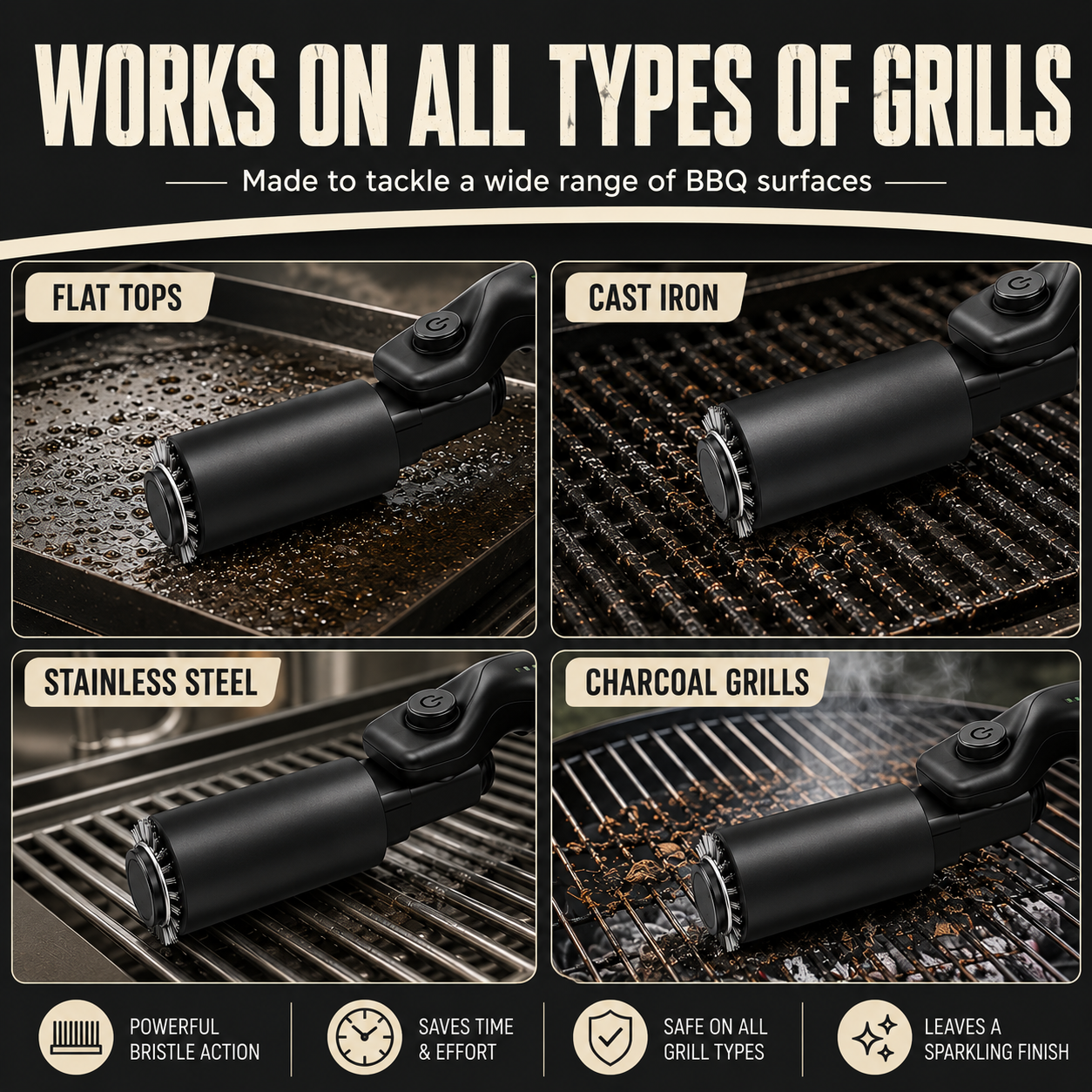 ARVELLO ELECTRIC GRILL BRUSH